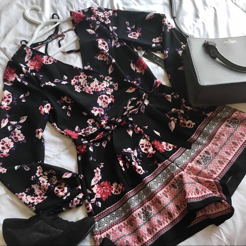 Floral romper dress